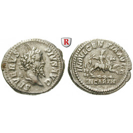 Römische Kaiserzeit, Septimius Severus, Denar 203, vz/ss
