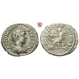 Römische Kaiserzeit, Caracalla, Denar 205, ss-vz