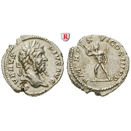 Römische Kaiserzeit, Septimius Severus, Denar 208, f.vz