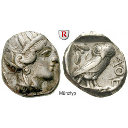 Attika, Athen, Tetradrachme ca. 450 v.Chr., ss