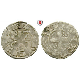 Frankreich, Philippe II. August, Denar 1180-1223, ss+