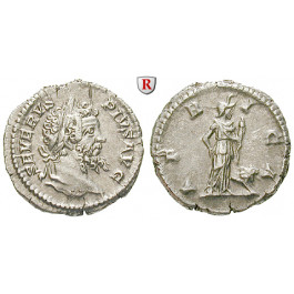 Römische Kaiserzeit, Septimius Severus, Denar 207, vz+