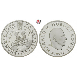 Norwegen, Olav V., 50 Kroner 1992, PP