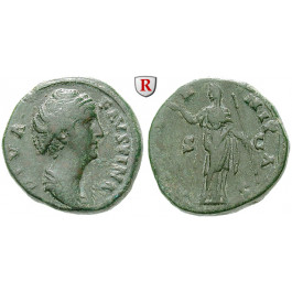 Römische Kaiserzeit, Faustina I., Frau des Antoninus Pius, As nach 141, f.ss