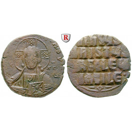 Byzanz, Basilius II. und Constantinus VIII., Follis 976-1025, ss+