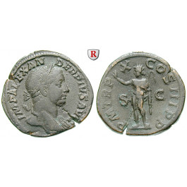 Römische Kaiserzeit, Severus Alexander, Sesterz 231, ss