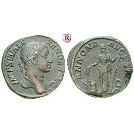 Römische Kaiserzeit, Severus Alexander, Sesterz 222-231, f.vz