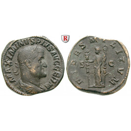 Römische Kaiserzeit, Maximinus I., Sesterz 235-236, vz