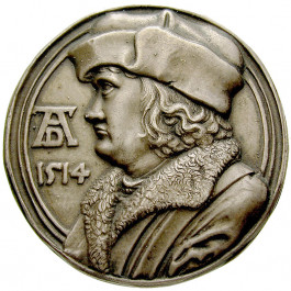 Personenmedaillen, Dürer, Albrecht - Deutscher Künstler, Zinnmedaille, versilbert, vz