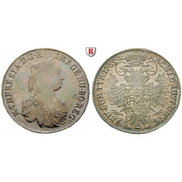 Römisch Deutsches Reich, Maria Theresia, 1/2 Taler 1765, ss/ss-vz