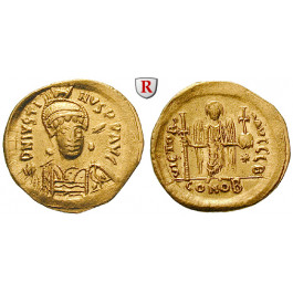 Byzanz, Justin I., Solidus 518-527, vz+