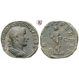 Römische Kaiserzeit, Gordianus III., Sesterz 243-244, vz