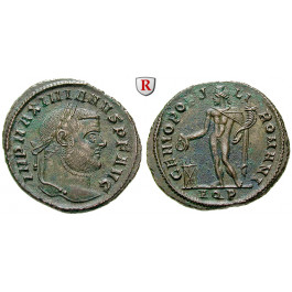 Römische Kaiserzeit, Maximianus Herculius, Follis 299, vz+