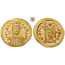 Römische Kaiserzeit, Leo I., Solidus 457-468, vz+