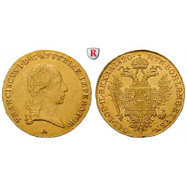 Franz II. (I.) - Kaiser von Österreich
Brustbild mit langen Haaren