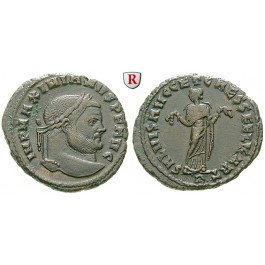 Römische Kaiserzeit, Maximianus Herculius, Follis 298-299, vz