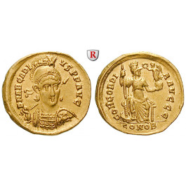 Römische Kaiserzeit, Arcadius, Solidus 395-401, vz