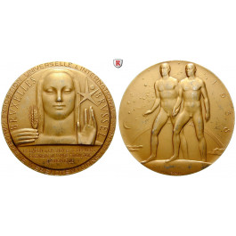 Ausstellungen, Weltausstellungen, Brüssel, Vergoldete Silbermedaille 1958, vz