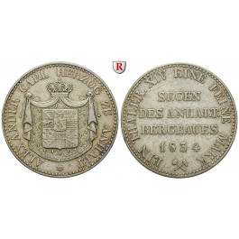 Anhalt, Anhalt-Bernburg, Alexander Carl, Ausbeutetaler 1834, ss+