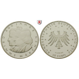Bundesrepublik Deutschland, 10 Euro 2012, Grimms Märchen, F, 10,0 g fein, PP