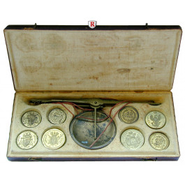 Italien, Mailand, Münzwaage um 1800, f.vz