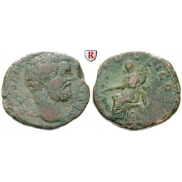 Römische Kaiserzeit, Clodius Albinus, Caesar, Sesterz 194-195, f.ss