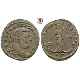 Römische Kaiserzeit, Constantius I., Caesar, Follis 304-305, ss-vz