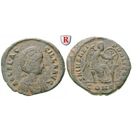 Römische Kaiserzeit, Aelia Flaccilla, Frau Theodosius I., Bronze 383-388, ss