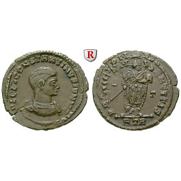 Römische Kaiserzeit, Constantinus II., Caesar, Follis 317-318, ss+