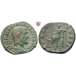 Römische Kaiserzeit, Maximinus I., Sesterz 236-238, ss+