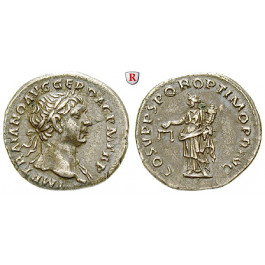 Römische Kaiserzeit, Traianus, Denar 103-111, ss