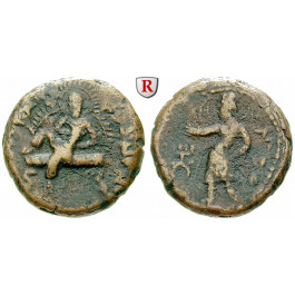 Baktrien und Indien, Kuschan, Huvishka, Bronze 152-192, s-ss