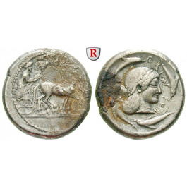 Sizilien, Syrakus, Tyrannis der Deinomeniden, Tetradrachme 485-479 v.Chr. (unter Gelon), ss