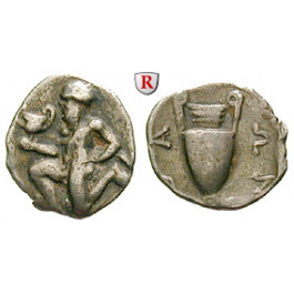 Thrakische Inseln, Thasos, Trihemiobol 412-404 v.Chr., ss