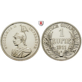 Nebengebiete, Deutsch-Ostafrika, 1 Rupie 1911, A, st, J. 722