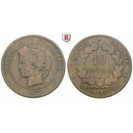 Frankreich, III. Republik, 10 Centimes 1877, s