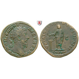 Römische Kaiserzeit, Marcus Aurelius, Sesterz 171, ss