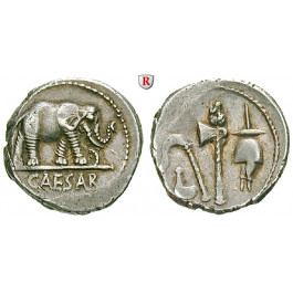 Römische Republik, Caius Iulius Caesar, Denar 49-48 v.Chr., ss-vz