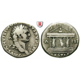 Römische Kaiserzeit, Domitianus, Cistophor 82, ss