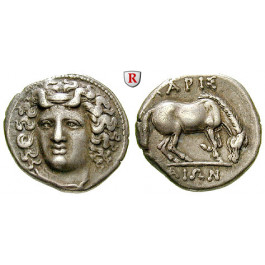 Thessalien, Larissa, Drachme um 350-320 v.Chr., ss+/f.vz