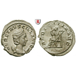 Römische Kaiserzeit, Herennia Etruscilla, Frau des Traianus Decius, Antoninian 249-251, st