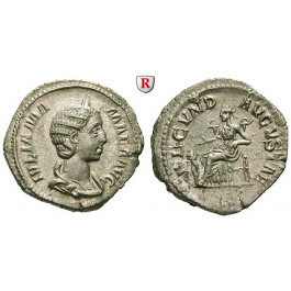 Römische Kaiserzeit, Julia Mamaea, Mutter des Severus Alexander, Denar 232, f.st