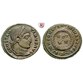 Römische Kaiserzeit, Constantinus I., Follis 321-324, vz+