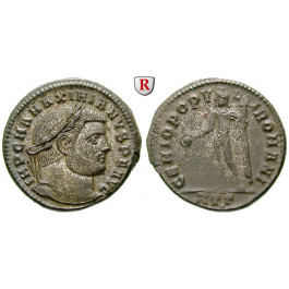 Römische Kaiserzeit, Maximianus Herculius, Follis 297-298, vz-st