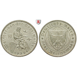 Weimarer Republik, 3 Reichsmark 1930, Vogelweide, A, vz/vz-st, J. 344