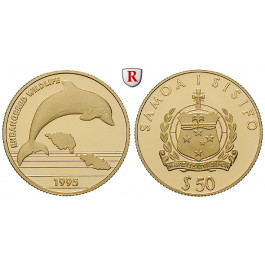 Westsamoa, 50 Tala 1995, 7,74 g fein, PP