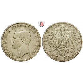 Deutsches Kaiserreich, Hessen, Ernst Ludwig, 2 Mark 1896, A, ss, J. 72
