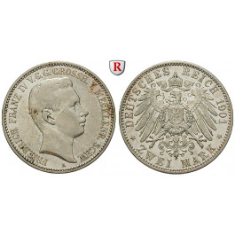 Deutsches Kaiserreich, Mecklenburg-Schwerin, Friedrich Franz IV., 2 Mark 1901, A, ss+, J. 85