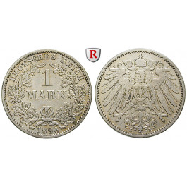 Deutsches Kaiserreich, 1 Mark 1896, E, ss, J. 17