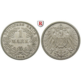 Deutsches Kaiserreich, 1 Mark 1902, G, ss+, J. 17